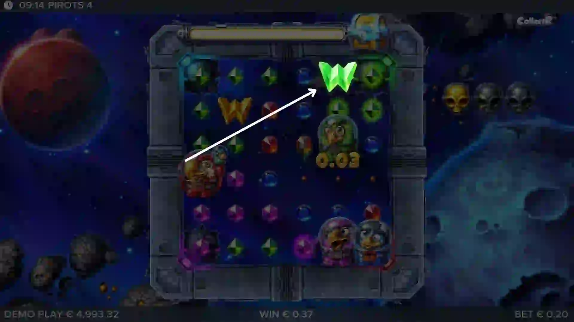 Activación del símbolo Wild